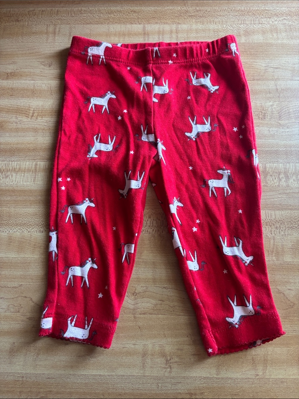 Carter's Red Reindeer Print Pajama Bottoms